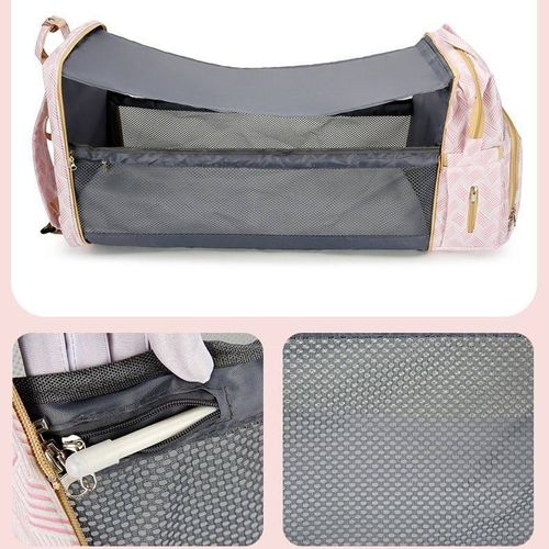 Large Capacity Diaper Bag Backpack For Mom, Aluminum Foil Insulated 3 Bottle Pockets, Multi Pockets Mommy Bag with USB Charging Port, Stylish Baby Nappy Bag for Travel & Outdoor Kenya
