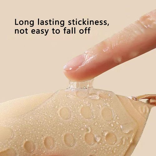 Strapless Push Up Sticky Bra, No Strap Needed.Pack of 2