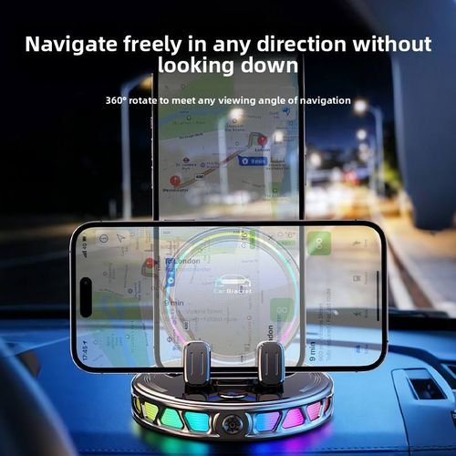 Make Your Car Stand Out! RGB Breathing Light Dashboard Phone Mount