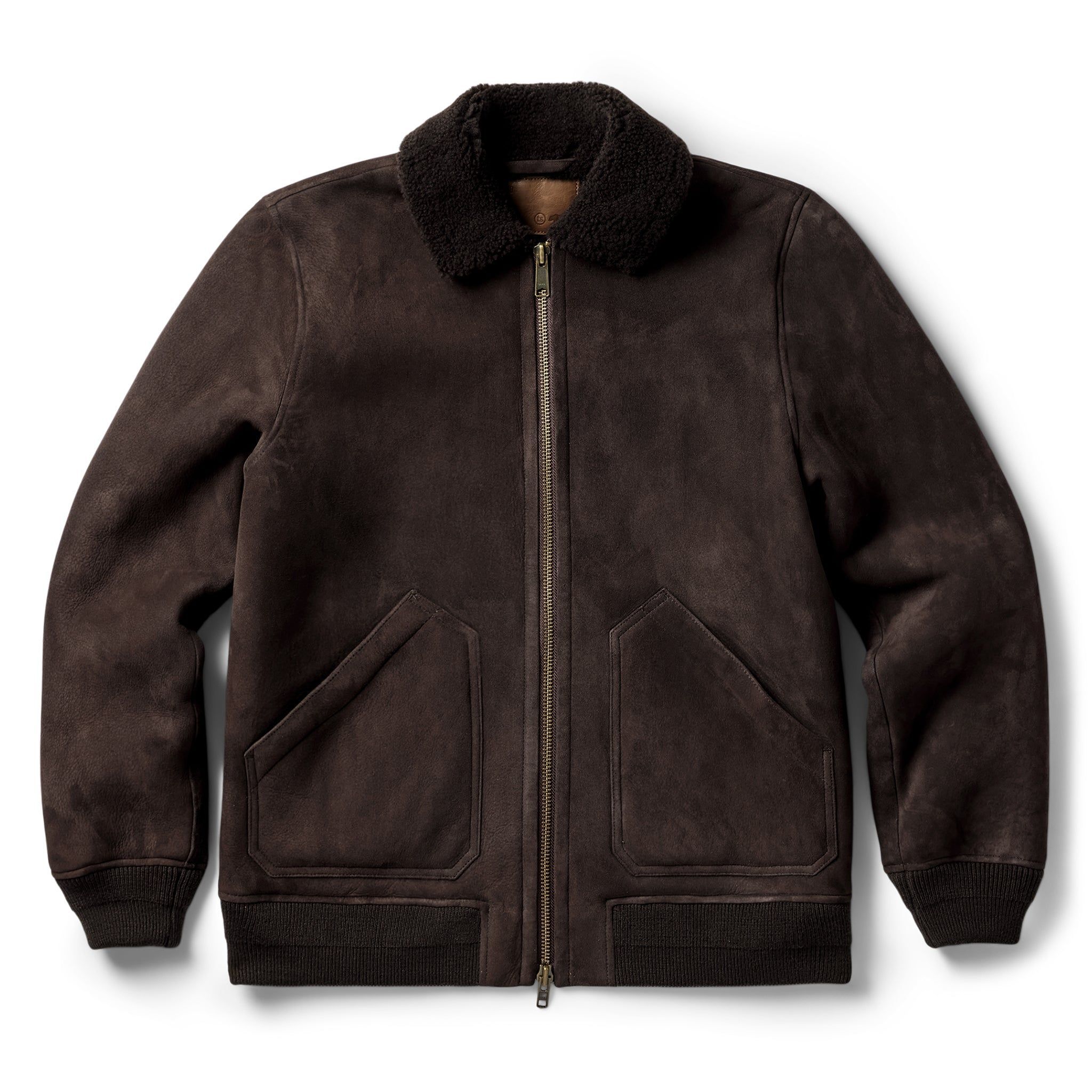 Acwne Wright Jacket in Espresso Shearling