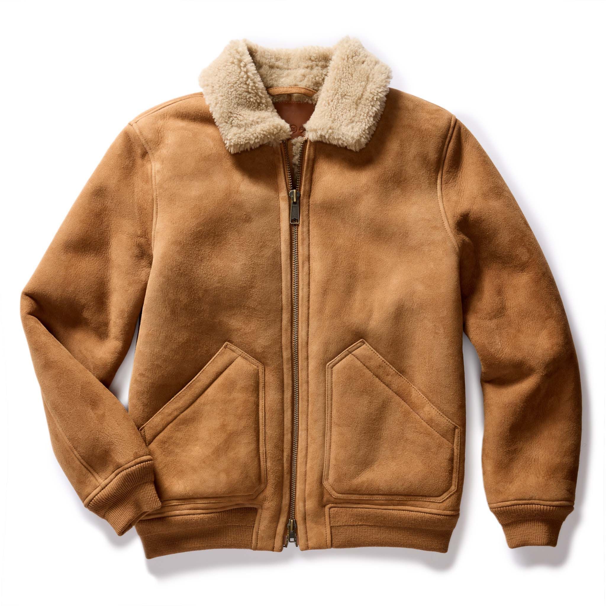 Acwne Wright Jacket in Camel Shearling Leather