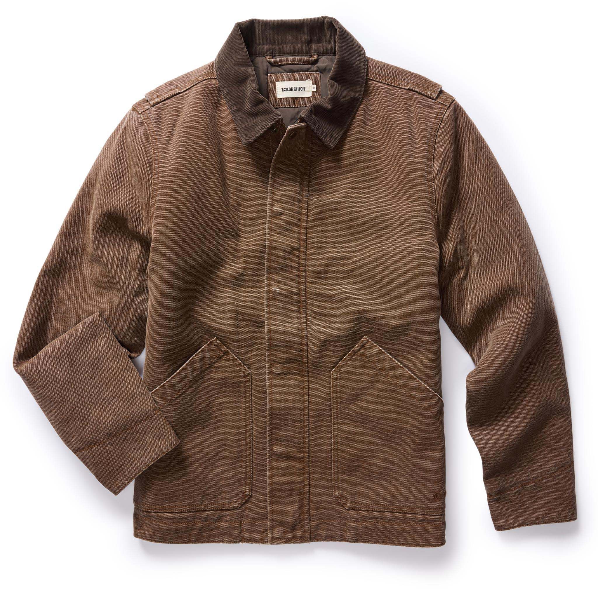 Acwne Workhorse Jacket in Aged Penny Chipped Canvas