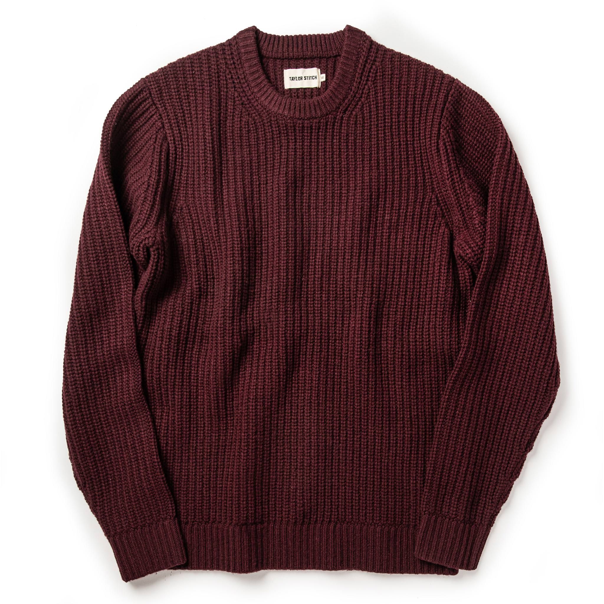 Acwne Wharf Sweater in Burgundy