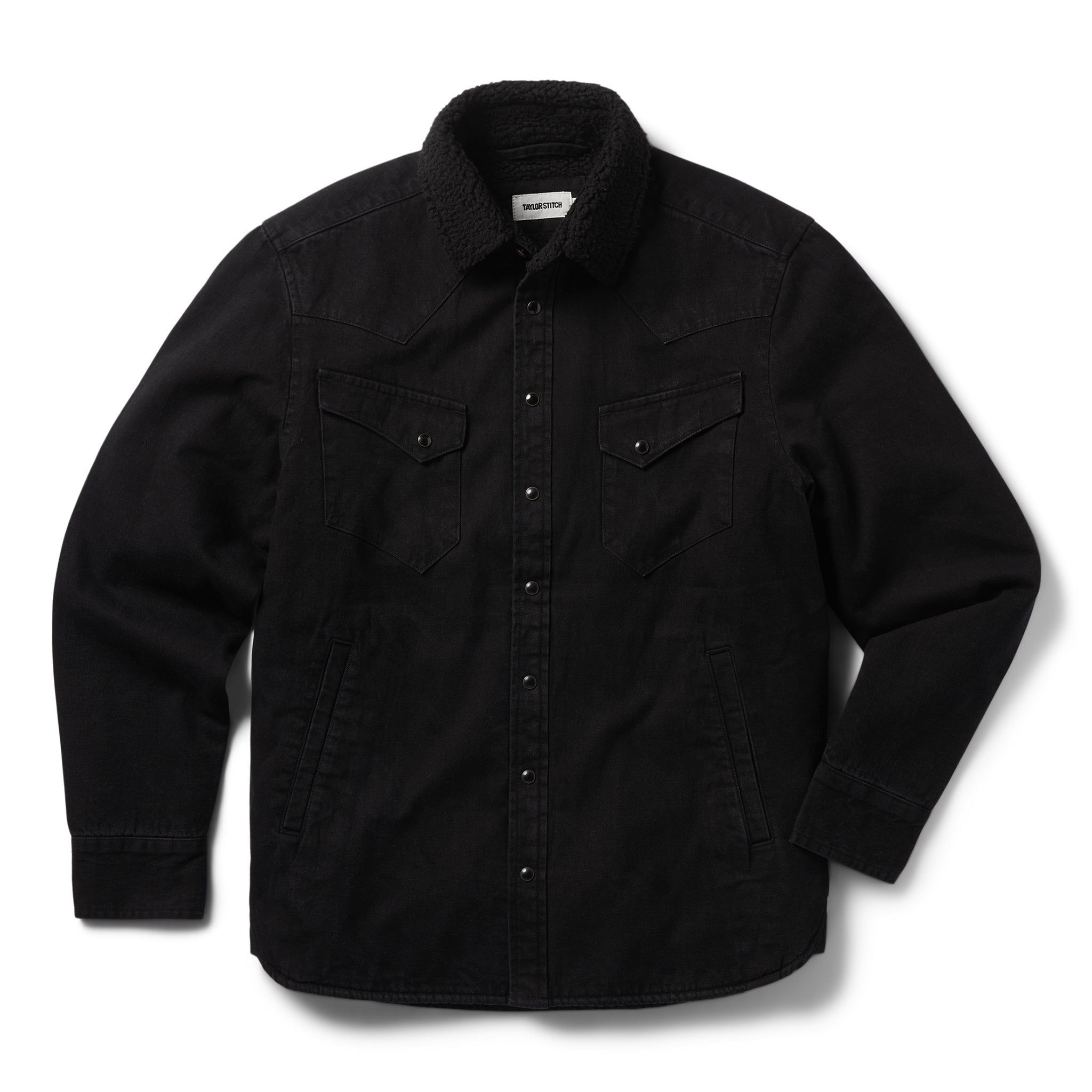 Acwne Western Shirt Jacket in Washed Coal