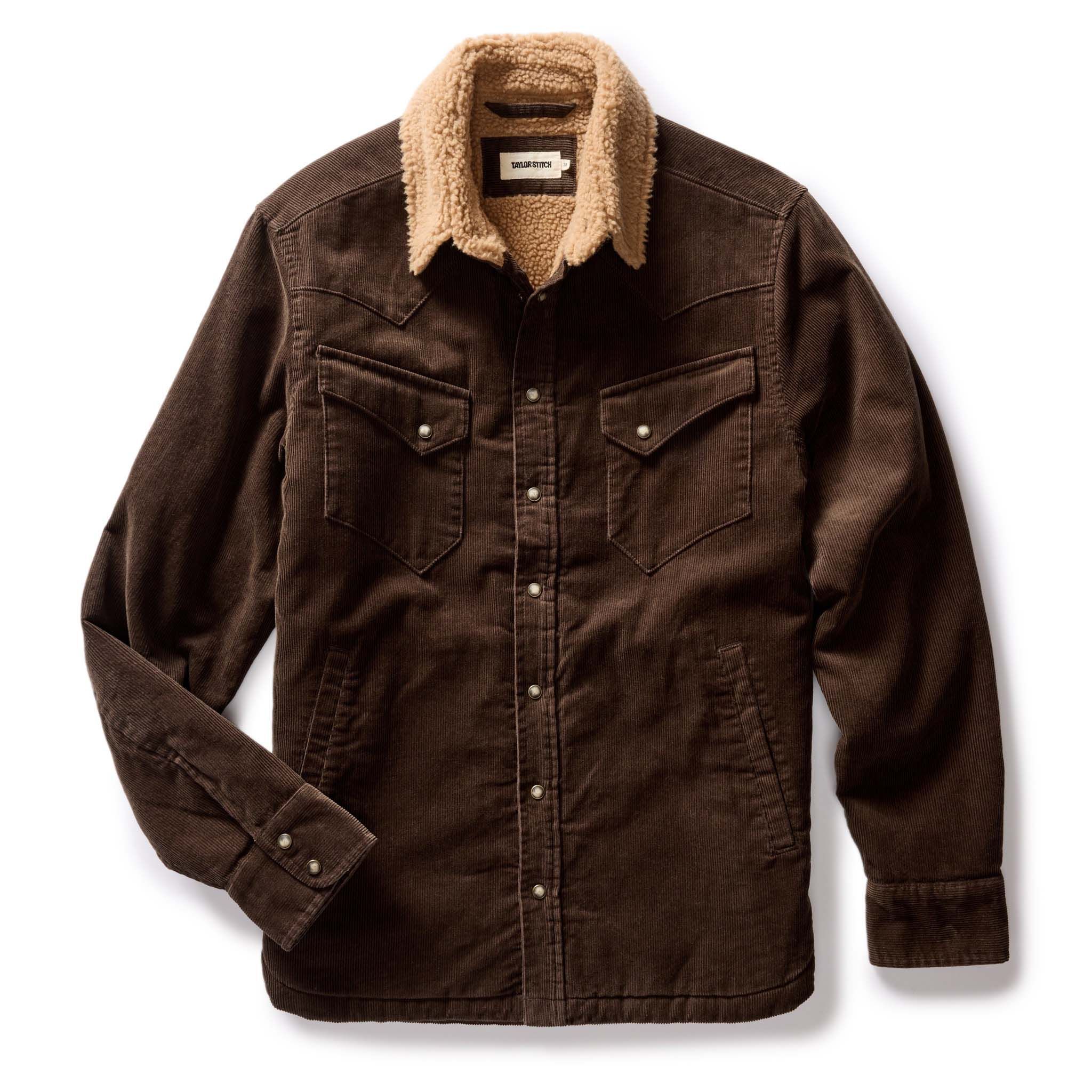 Acwne Western Shirt Jacket in Soil Corduroy