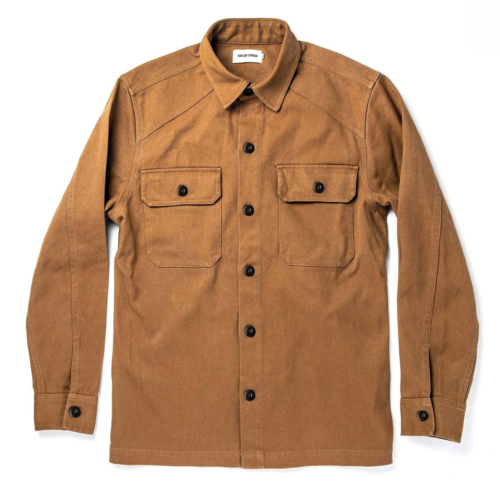 Acwne Shop Shirt in Tobacco Boss Duck