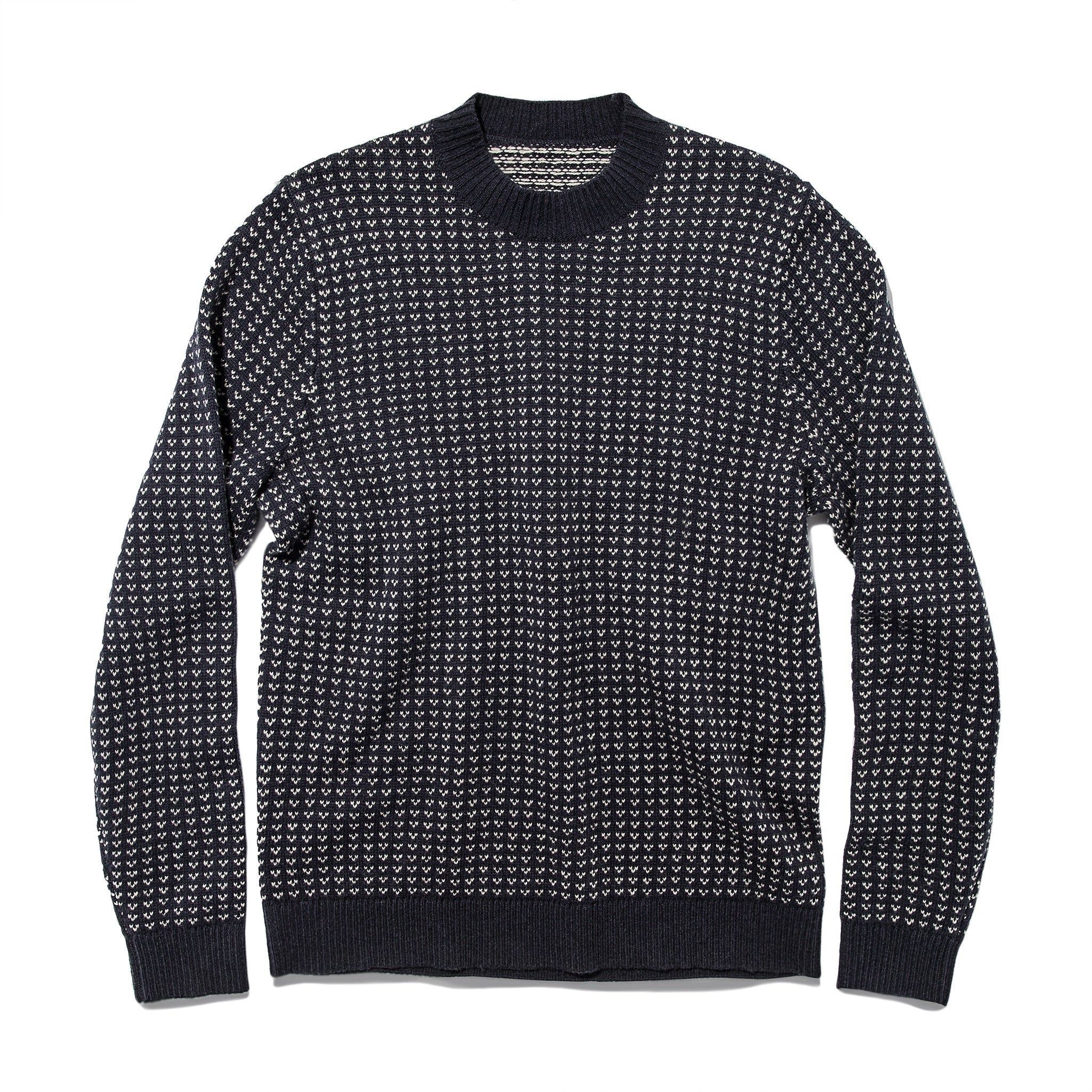 Acwne Rangeley Sweater in Navy Cash Merino