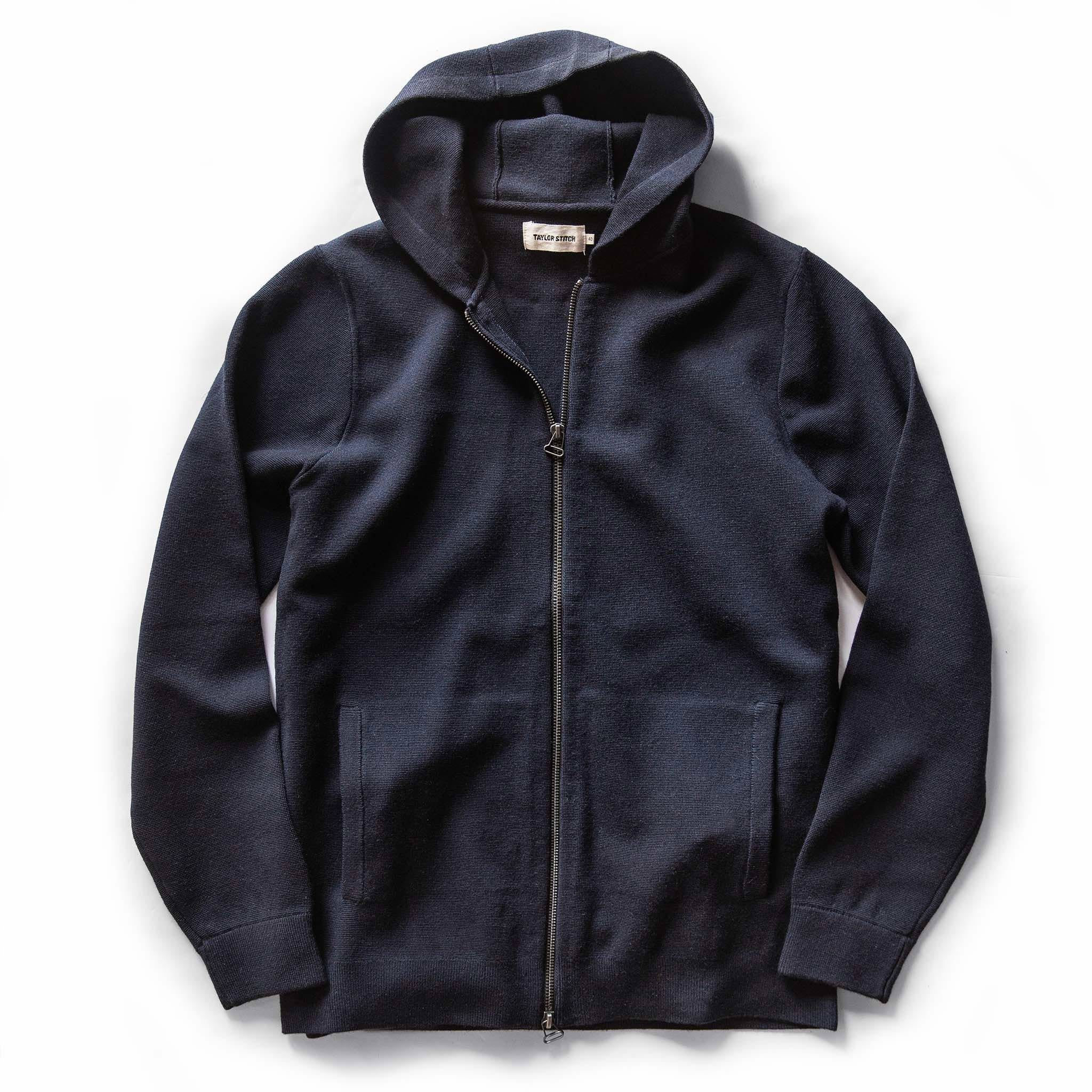 Acwne Portola Hoodie in Midnight Merino