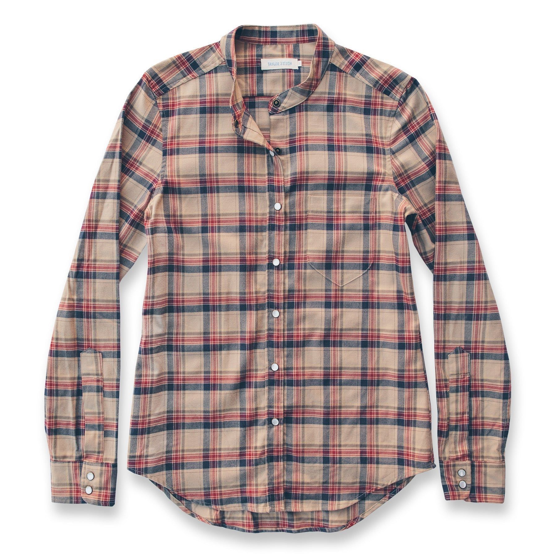 Acwne Piper Shirt in Tan Plaid