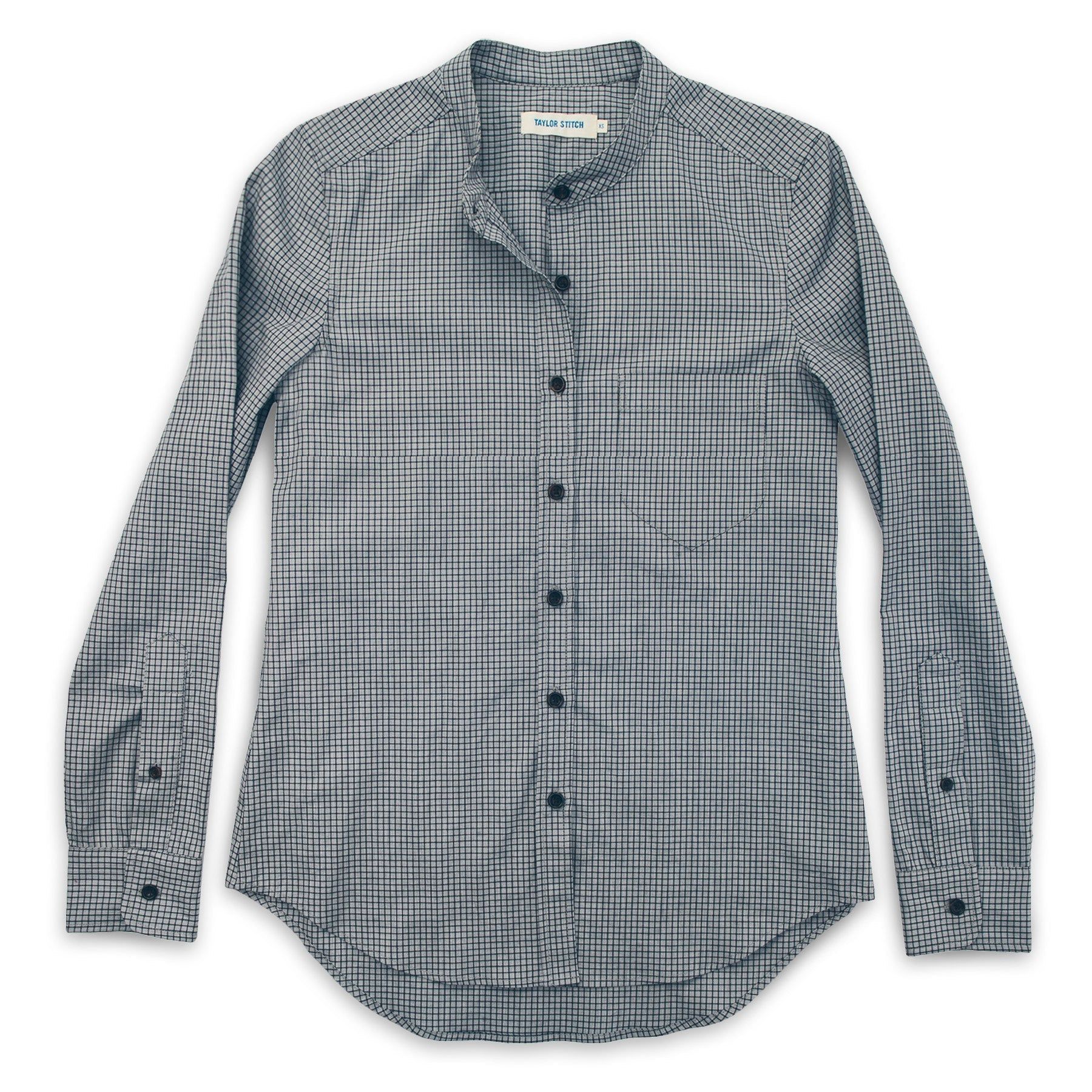 Acwne Piper Shirt in Ash Grey Check