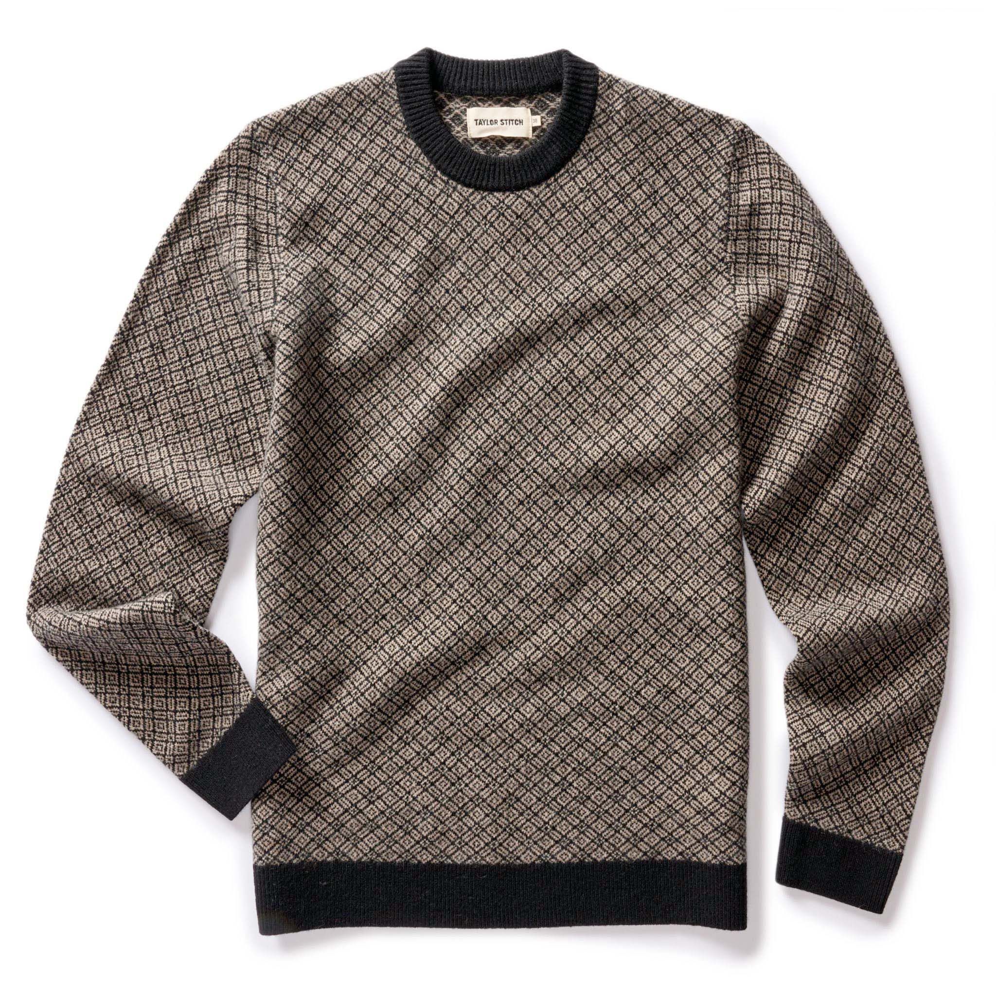 Acwne Otto Sweater in Coal Merino