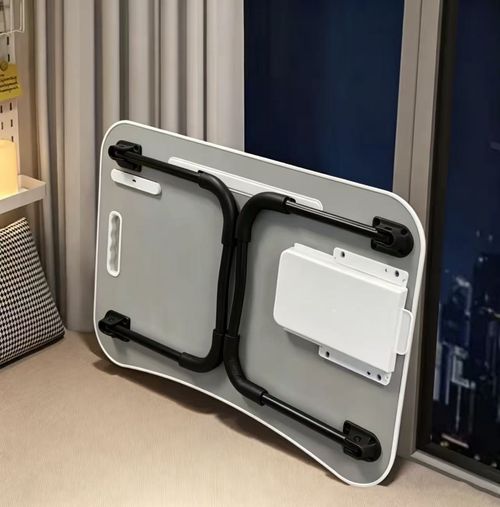 🔥Adjustable Folding Bed Table with USB Port, Cup Holder & Drawer