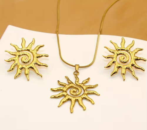 Sun Pendant Necklace