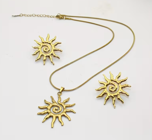 Sun Pendant Necklace