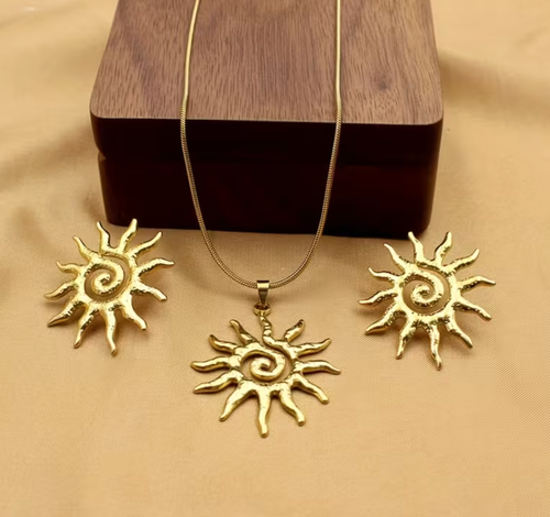 Sun Pendant Necklace