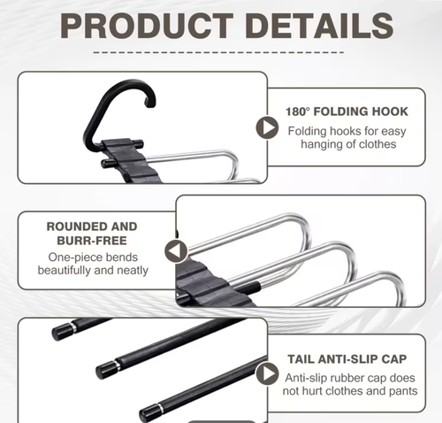 Retractable Stainless Steel Pants Hanger