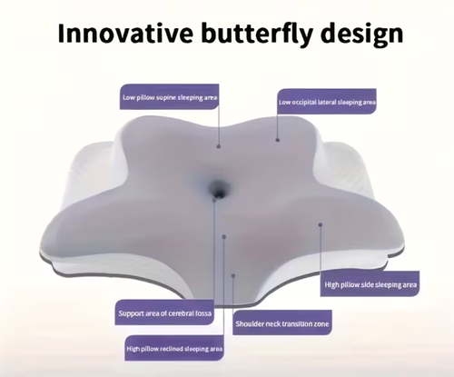 Butterfly Memory Foam Cervical Pillow
