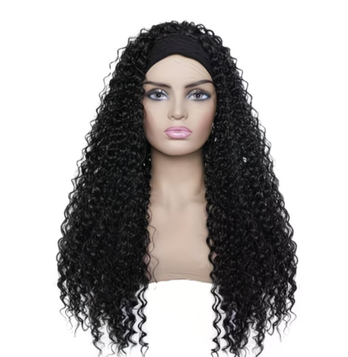 Long Curly Headband Wig