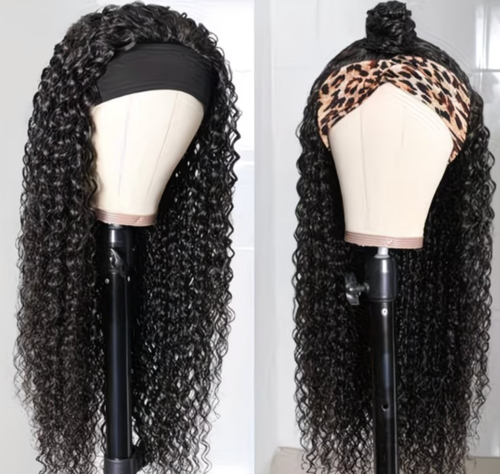 Long Curly Headband Wig