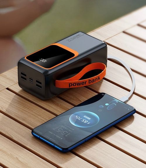 🔋20000mAh Large Capacity Power Bank | 22.5W Fast Charging Built-in Cord