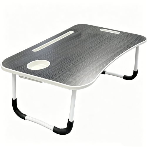 🔥Adjustable Folding Bed Table with USB Port, Cup Holder & Drawer