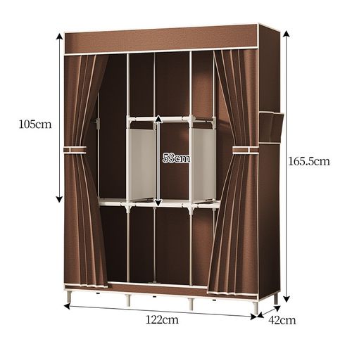🏠 Multi-Layer Portable Wardrobe | Bedroom & Dorm Dustproof Storage Closet
