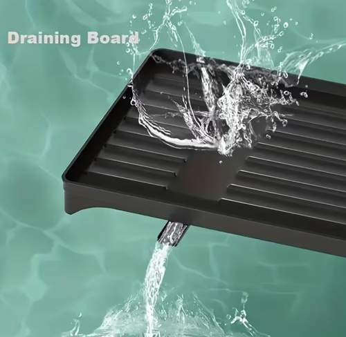 2 Tier Black Metal Dish Drying Rack