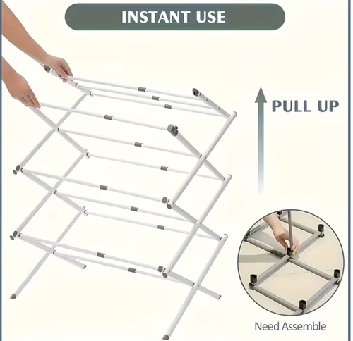 3-Tier Foldable Clothes Drying Rack