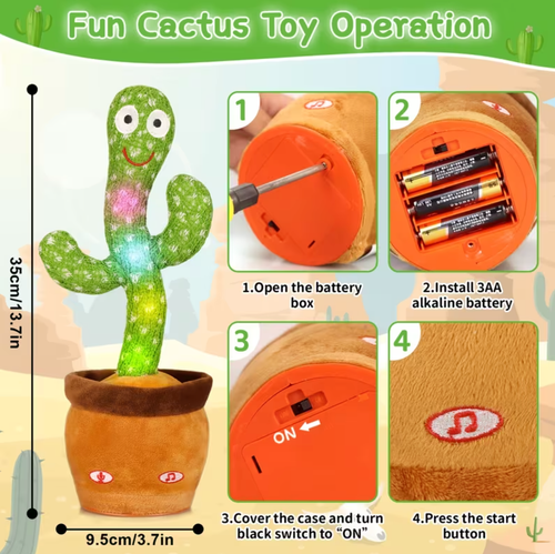 Dancing Talking Cactus Toy