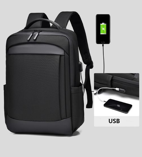 black large capacity waterproof backpack