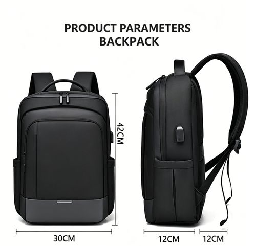 black large capacity waterproof backpack