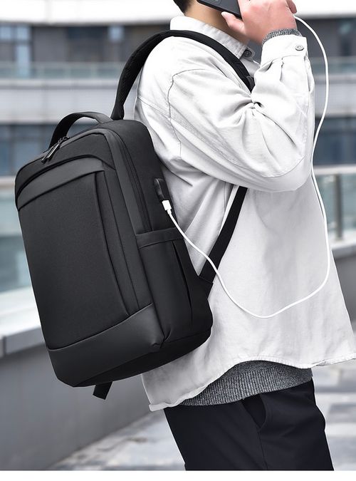 🎒Intelligent black large capacity waterproof travel computer backpack for man