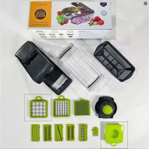 🥬14-in-1 Food Grade Vegetable Chopper with Drain Basket