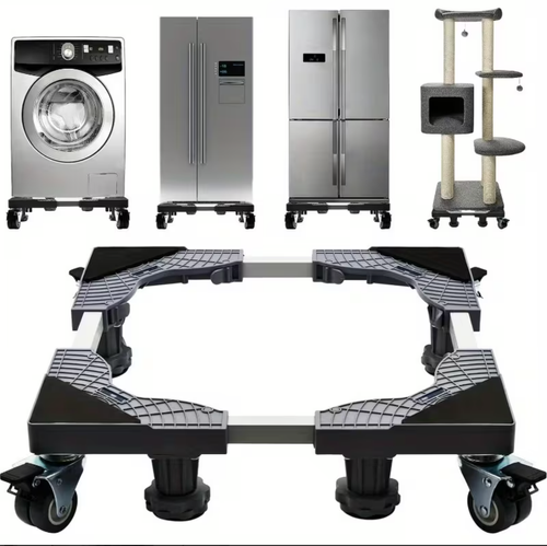 🏠Adjustable Movable Base Stand for Washing Machine & Fridge