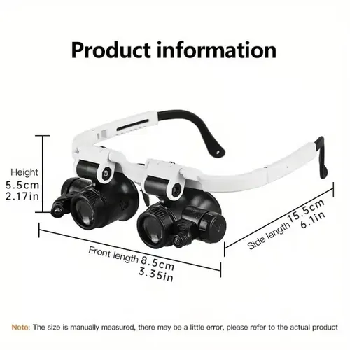 LED Glasses Magnifying Glass