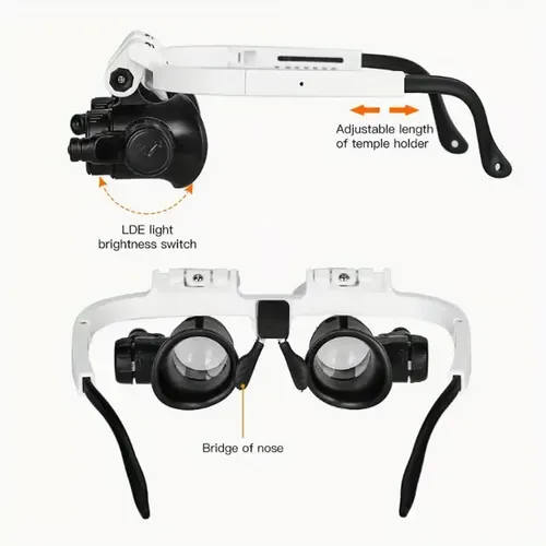 LED Glasses Magnifying Glass