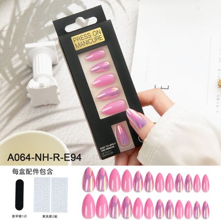 Mirror-finish fake nails