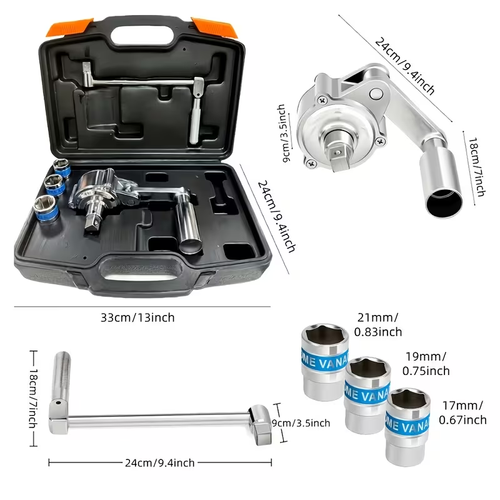Torque Wrench Lug Nut Remover 1-16 Torque Multiplier 400NM Labor Saving Torque Wrench 1|2 Drive Lug Nut Wrench Tire Changing Kit With 17mm：19mm：21mm Sockets Lug Nut Removal Tool For Most Vehicles Christmas Father'S Day Gift For Dad Husband