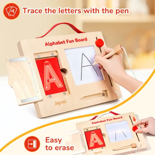 ✍️Wooden Alphabet & Number Tracing Board | Visual Learning Tools & Complete Set