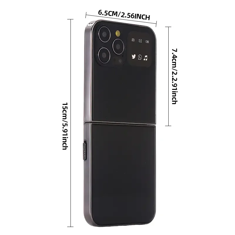 Mini Flip Phone i16 pro