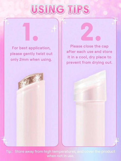 6-pcs highlight& eyeshadow stick for makeup beginner