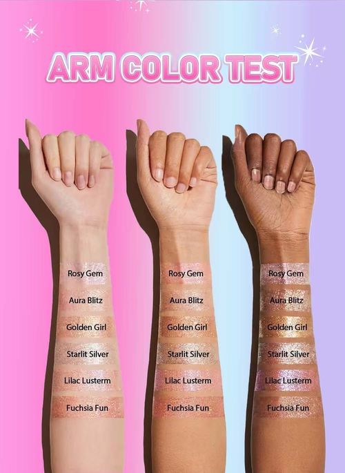 6-pcs highlight& eyeshadow stick for makeup beginner