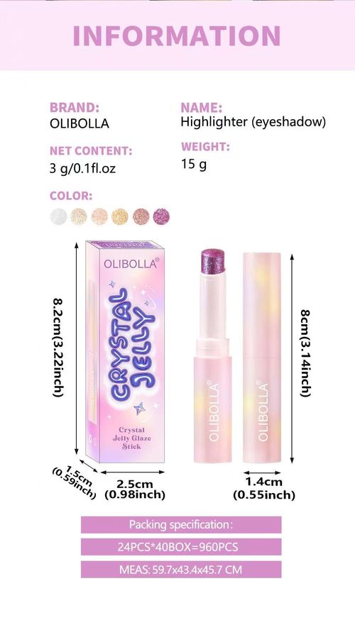 6-pcs highlight& eyeshadow stick for makeup beginner