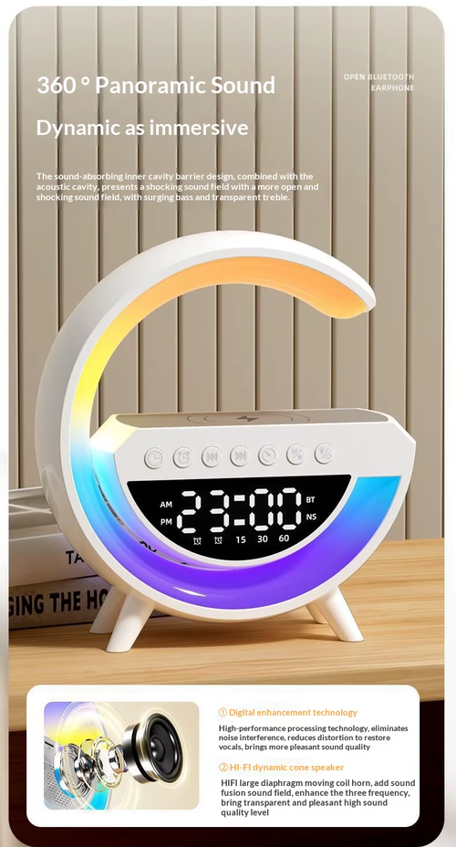 triple！Bluetooth Speaker, Power Bank, and Night Light