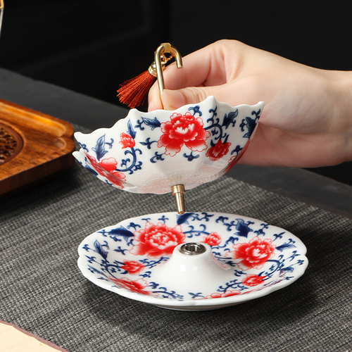 China-Porcelain  Umbrella Tea  Filter