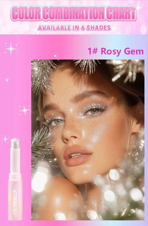6-pcs highlight& eyeshadow stick for makeup beginner
