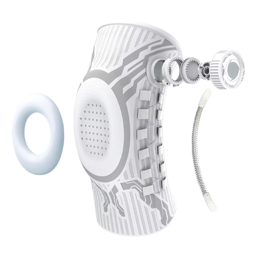White Dial Adjust Knee Brace 1-pcs