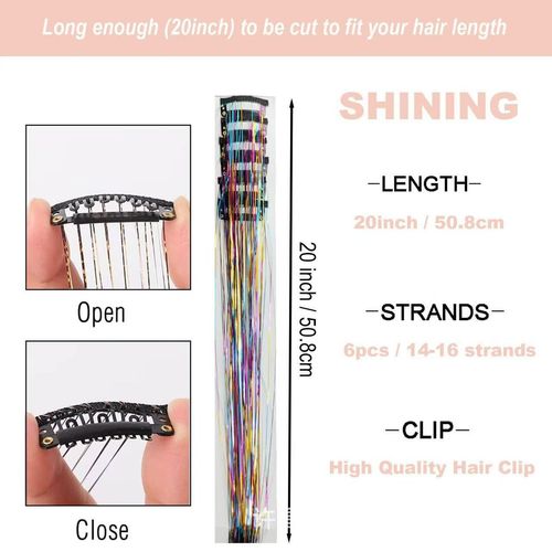 Prism Clip-in Tinsel 12pcs