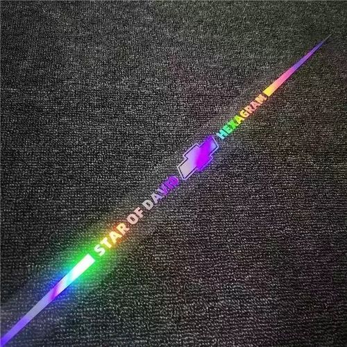 Rainbow Laser Car Logo Sticker