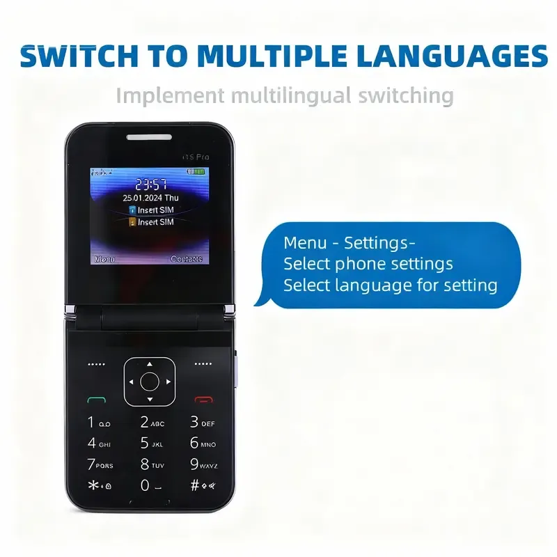 Mini Flip Phone i16 pro